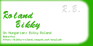 roland bikky business card